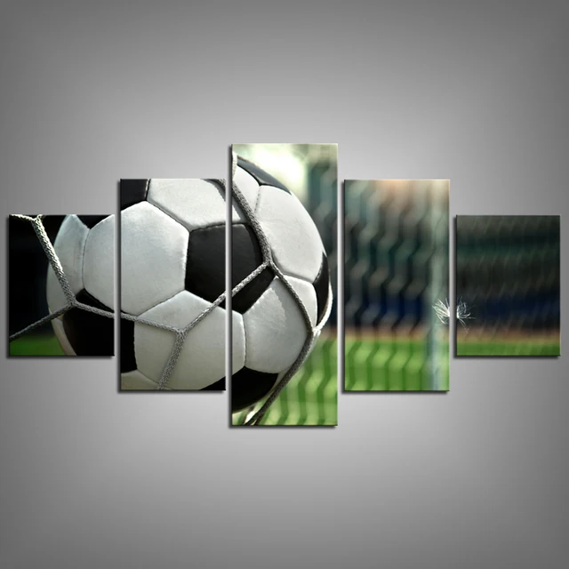 Waterproof Canvas Painting Wall Art Soccer Football Sports Themed