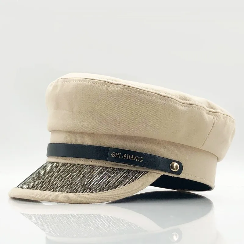 

New Autumn Octagonal Hats For Women Flat Military Baseball Cap Ladies Solid Caps Women Casual Berets Hat Gorra Militar