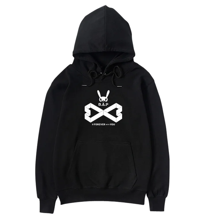 Kpop bap концерт forever with you same printing fashion унисекс толстовки b.a.p пуловеры фанатов