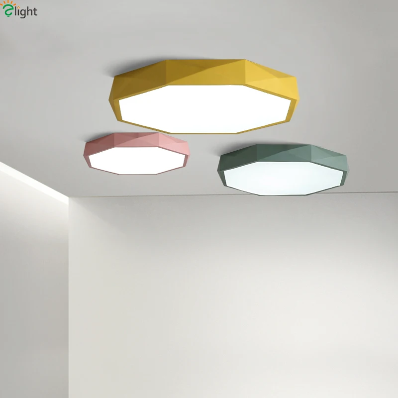  Nordic Metal Diamond Led Ceiling Lights Acrylic Living Room APP Dimmable Led Ceiling Lamp Bedroom L - 32851282810