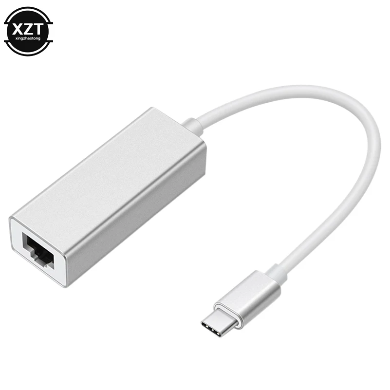 Внешний проводной USB C Ethernet адаптер Сетевая карта RTL8152 USB 2,0 type-C к RJ45 Lan для MacBook Windows 7/10 10/100 Мбит/с