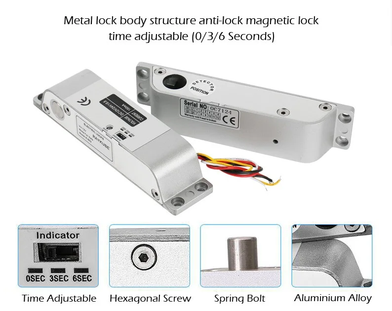 Electric Mortise Lock For Door Access Control System (5)