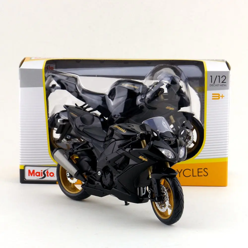 Maisto/1:12 Масштаб/Моделирование литья под давлением модель мотоцикла Игрушка/KAWASAKI Ninja ZX-10R суперкрест/деликатная детская игрушка/воротник