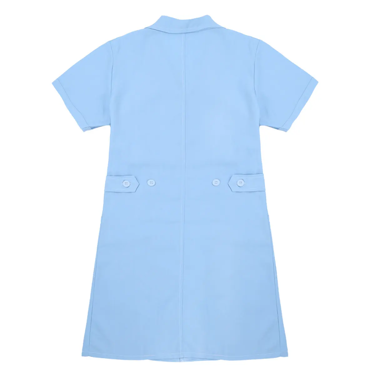Новая мода короткий рукав стоячий воротник женское медицинское пальто униформа медицинская лабораторная куртка больница тонкая розовая синяя белая форма медсестры