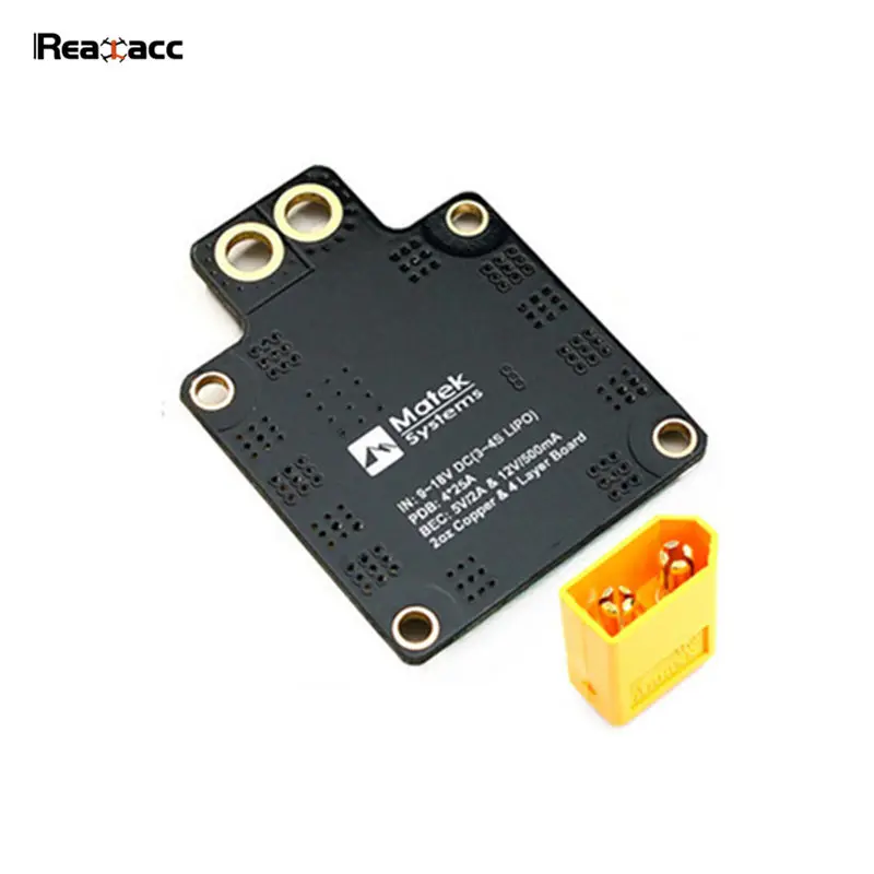 Realacc X210 214 мм 3 мм/4 мм углеродное волокно FPV Гоночная рама с Matek PDB XT60 5 в 12 В для RC мультикоптера модель Запчасти