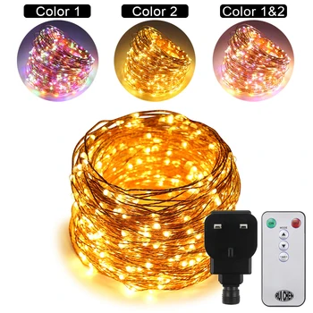 

50M 500LEDs Dual-Color Copper Wire LED String Lights Starry Lights For wedding New Year Fairy Lights+UL CE Certified (US/EU/UK)