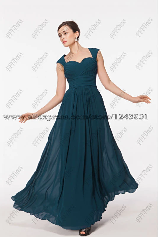 petrol blue prom dress