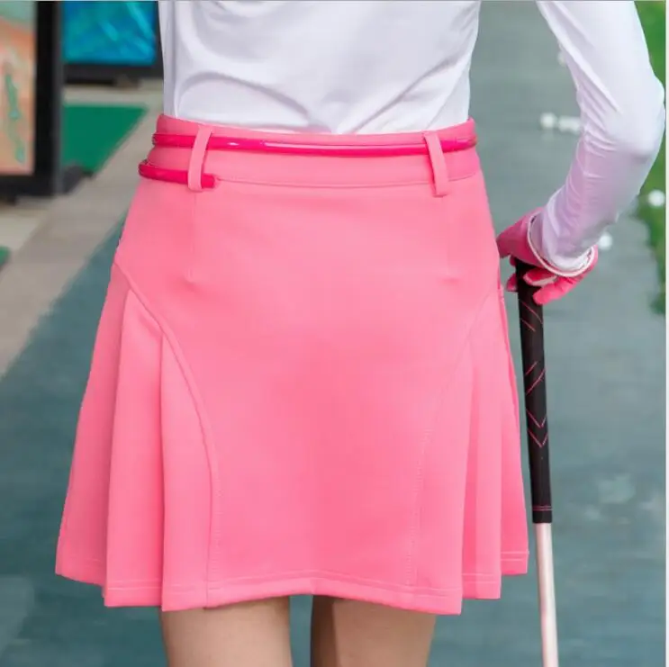 2019 Spring Summer Golf Pleated Skirt with Safety Short Women Sportswear Korean Outdoor Golf Tennis shorts Skirt Send Belt 2019 Spring Summer Golf Pleated Skirt with Safety Short Women Sportswear Korean Outdoor Golf Tennis shorts Skirt Send Belt