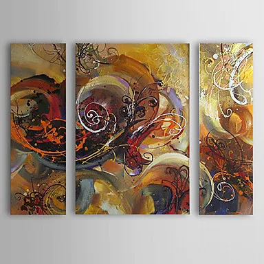 

3 piece Hand Painted Modern Abstract Oil Painting Canvas Wall Art Paintings Picture Canvas Paintings for Bedrooms