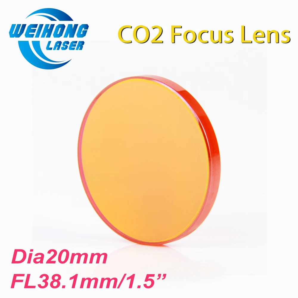 CN PVD ZnSe Co2 Laser Focus Lens Diameter 20mm Focal Length 38 1mm For Co2 Laser