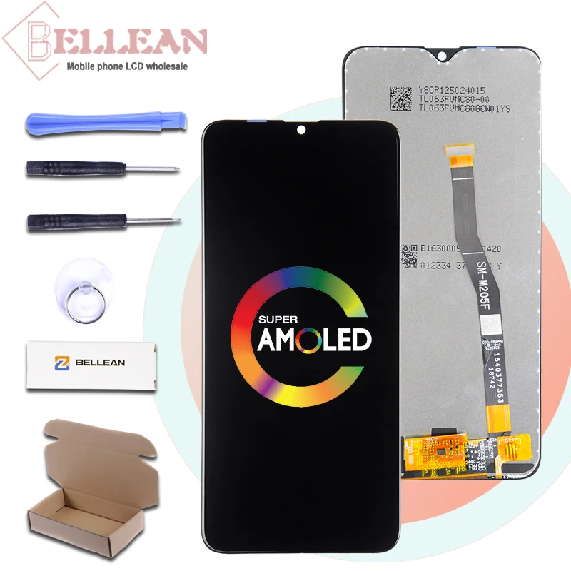 

Catteny 6.3inch Original M205F SM-M205F/DS Display For Samsung Galaxy M20 Lcd M205 Display Touch Screen Digitizer Assembly