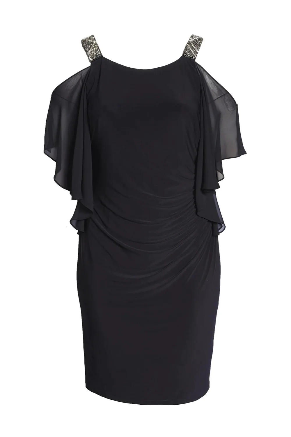 Black-Cold-Shoulder-Sparkle-Plus-Size-Dress-LC611135-2-8