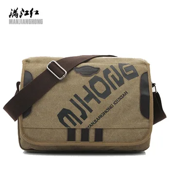 

Manjianghong 2020 New Fashion Men's Canvas Shoulder Bags Hot Selling Casual Men Business Shoulder Bag Single Belt Messenger Bags