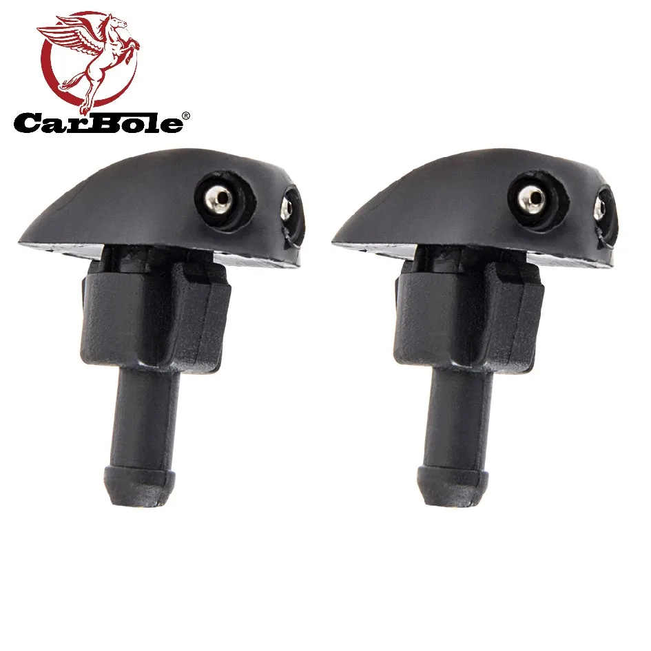 

2x Black Car Window Windshield Washer Spray Wiper Sprinkler Nozzle