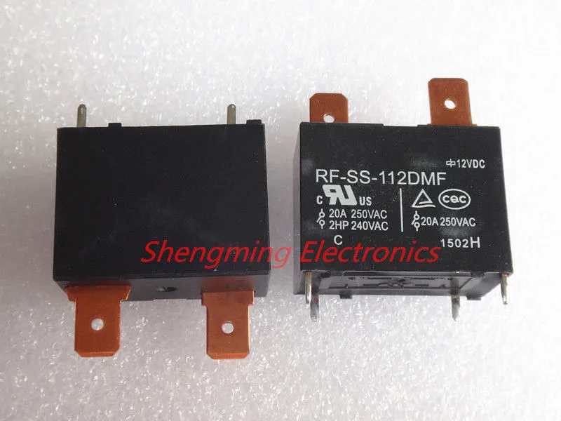 10 шт. 4 Пина 12В RF-SS-112DMF 20A 250VAC реле