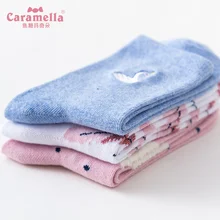 3 пар/лот, Новые разноцветные Хлопковые женские носки с милыми животными, короткие носки, Harajuku, студенческие носки до лодыжки, белые носки с лебедем для девочек, дышащие