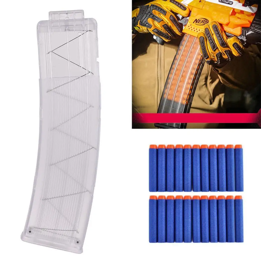 

Quick Reload 22 Darts Bullet Ammo 22pcs Clip 3+ Magazine for N-strike Series Blaster Nerf N-Strike Elite Toy