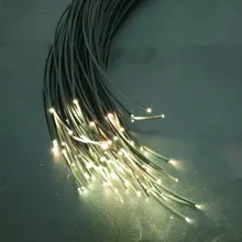 100 м 2 мм(внутренний диаметр) Черный PMMA пластиковый конец светящийся гибкий волоконно-оптический кабель f/свет двигатель драйвер домашний отель автомобиль Декор на потолок