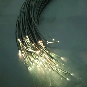 

100M 2mm(inner Dia.) Black PMMA Plastic end glow Flexible Fiber Optic cable f/Light Engine Driver Home Hotel car ceiling decor