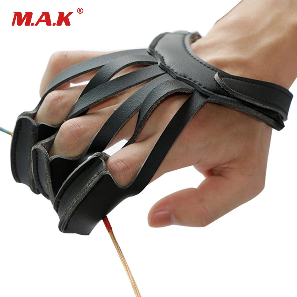 

High Quality 3 Finger Archery Protect Glove Archery Glove Ultrafiber Glove Design for Hunting Shooting Compound Recurve Bow