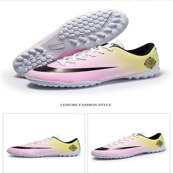 

Men Turf Indoor Soccer Shoes Cleats Kids Original Superfly futsal Football Boots Sneakers chaussure Football Shoes