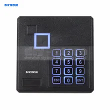 DIYSECUR Водонепроницаемый 125 кГц ID считыватель карт wiegand 26 управление доступом клавиатура считывающее устройство rfid черный 103A