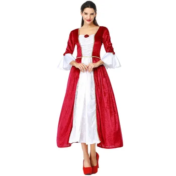

Umorden Womens Renaissance Maiden Costumes Medieval Mary Queen Princess Costume Halloween Carnival Masquerade Party Dress Gown