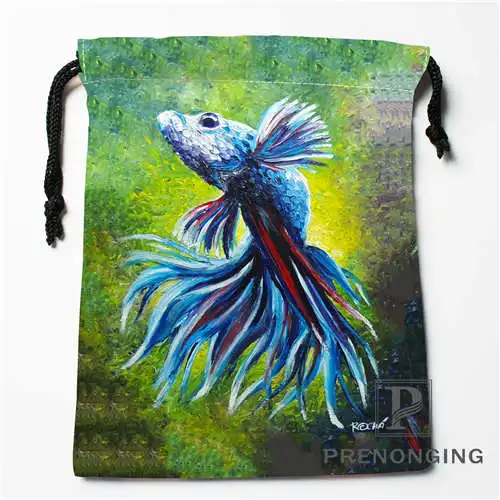 

Custom Drawstring Bags Fish Printed Receive Bag Compression Type Bags Size Multi Size 171203-08#09