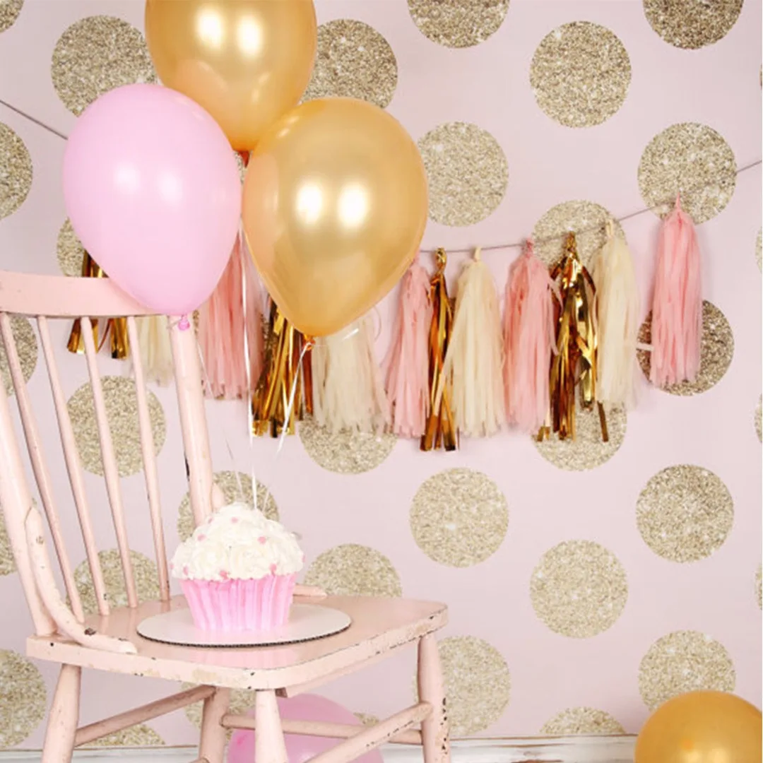 15Pcs/Set DIY Tissue Paper Pom Poms Tassel Garland Bunting Wedding Birthday Party Decor