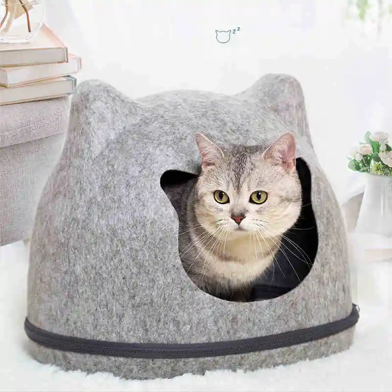  HEYPET Cat Bed Pet House Cats Mat Kitten Hole House Bench for Dog Puppy Home Nest Pet Cat Ear Kenne
