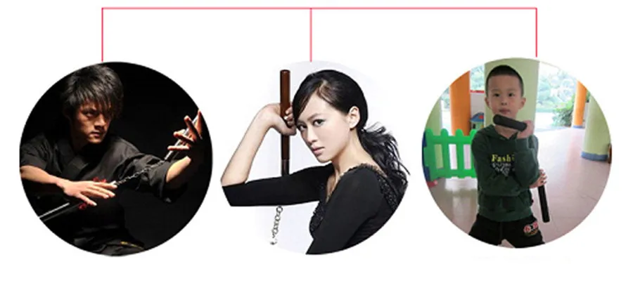 Martial Arts Foam Bruce Lee Nunchucks Metal Chain Safe Sponge Nunchucks Fitness Sports Kids Adults Chinese Kung Fu (5)