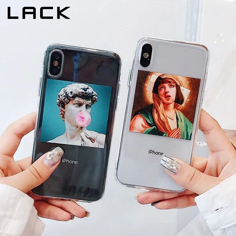 LACK Cartoon David Phone Case For iphone XS Max Case For iphone XR X 6S 6 7 8 Plus Ultra Slim Soft TPU Cases Art Painted Cover LACK Cartoon David Phone Case For iphone XS Max Case For iphone XR X 6S 6 7 8 Plus Ultra Slim Soft TPU Cases Art Painted Cover