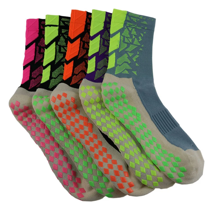 

Quality Anti Slip Football Socks Men's Male adult Soccer Sports Cotton Long Stockings Meias socks futebol Socks HX1114