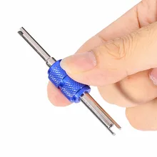 Авто-кондиционеры ремонт Инструменты автомобильной Клапан core Гаечные ключи шины для удаления установщик синий металлическая ручка двойной конец