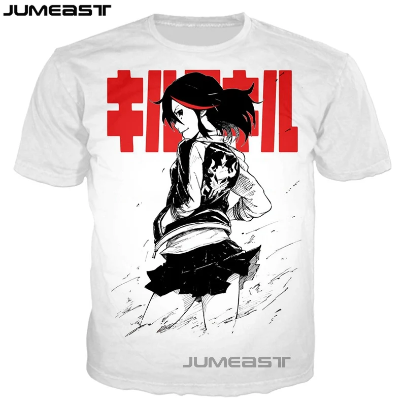 

Jumeast Brand Men/Women 3D Printed T-Shirt Kill La Kill Short Sleeve Sport Pullover T Shirt Summer Tops Tees