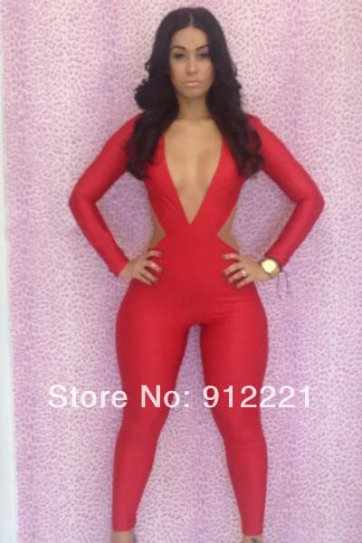 tight pink jumpsuit