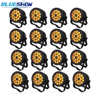 

No tax custom, 16pcs/lot Waterproof LED par light 18x10w RGBW 4in1 or par light rgbwa 5in1 18x12w stage par rgbwauv 6in1IP65