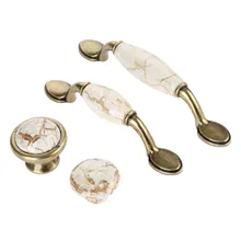 1Pc Antique Bronze Ceramic White Cabinet Handles Zinc Alloy Drawer knobs Wardrobe Door Handle Simple European Furniture Hardware 1Pc Antique Bronze Ceramic White Cabinet Handles Zinc Alloy Drawer knobs Wardrobe Door Handle Simple European Furniture Hardware
