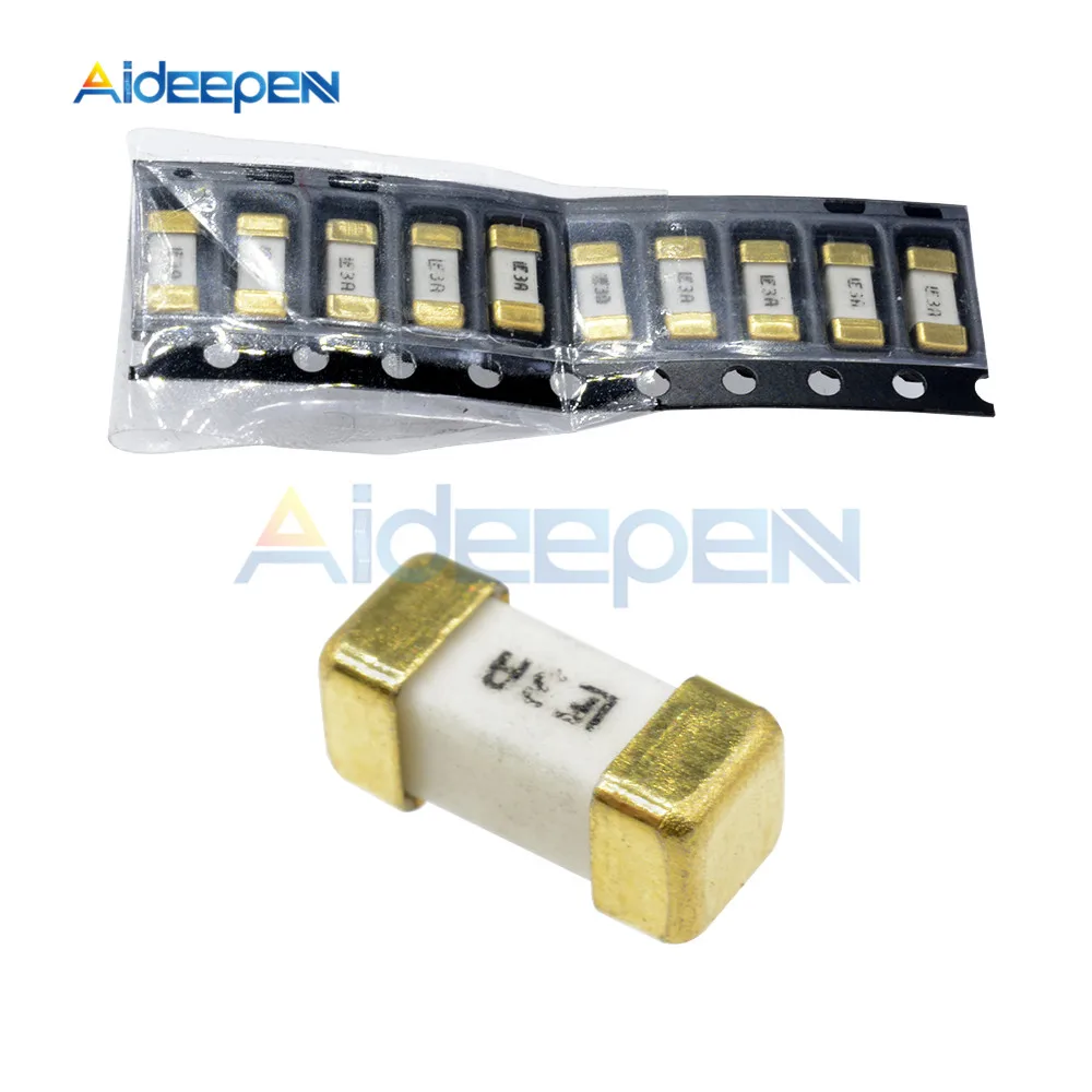 

10PCS 1808 125V SMD Fast Blow Fuse 3A 125V Ultra-rapid Fuses Surface Mount Fuse