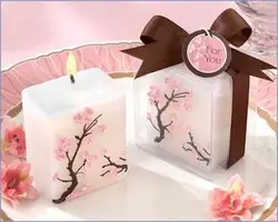 Свадьба Baby Shower сувениры подарок на день рождения-Cherry Blossom свечи вечеринок 100 шт./лот
