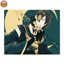 Для костюма черного дьякона, анимация мультфильм "Меч флурри" на 3-м дедушке, DIY Цифровая живопись, украшения комнаты, второй Маршал