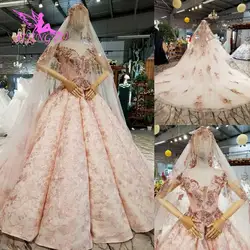 AIJINGYU вечерние платья длинное платье с рукавами Роскошные Зрелые 2019 для продажи онлайн атласные Винтаж пикантные Свадебные