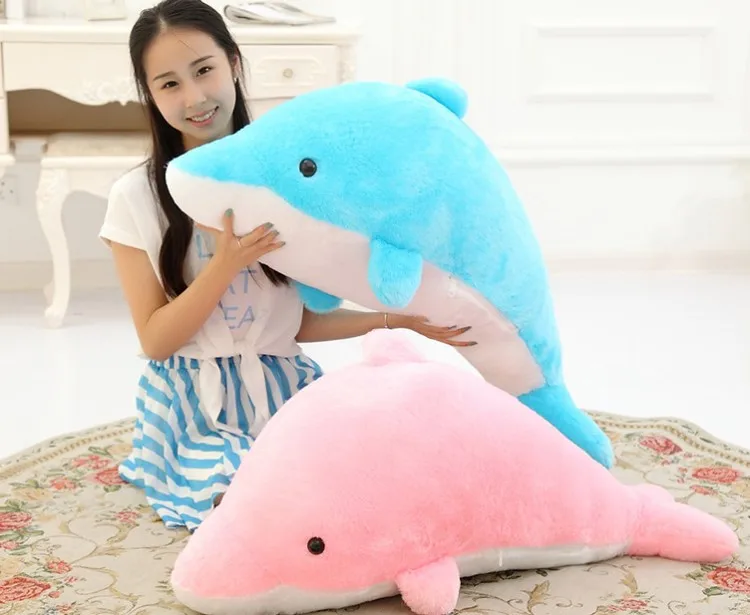 95 см/110 см Kawaii Плюшевые Дельфин подушку куклы, peluche Дельфин кукла подарок на день рождения для офиса спальный подушки