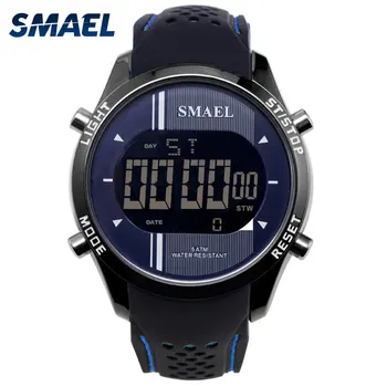 

Digital Wristwatches Silicone SMAEL Watch Men Waterproof LED Sports Smart Watch Running Fashion Cool Electronic Watches Man 1283