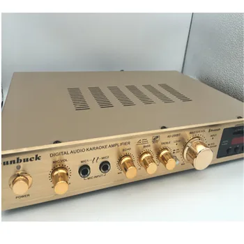 

AV-298BT C5198 power tube 300W+300W home audio KARAOKE digital amplifier with USB SD card Play built-in Bluetooth Mic FM input