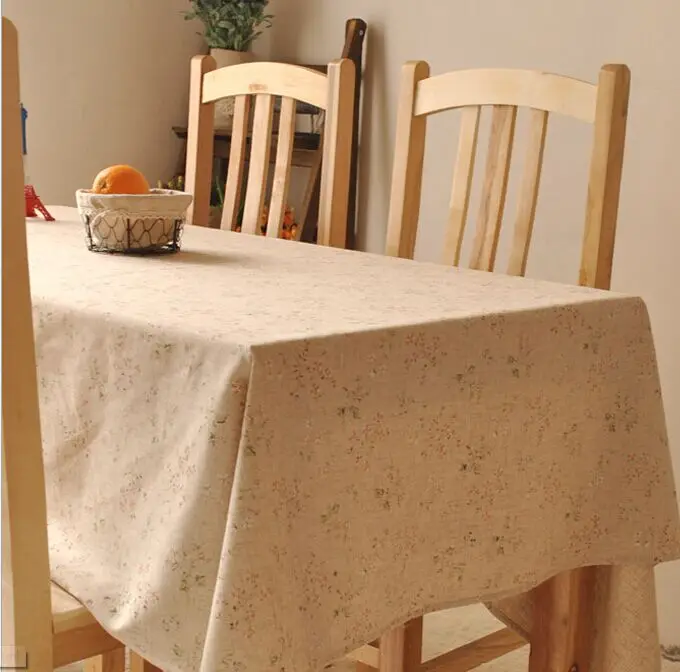 Vintage crown linen table cloth coffee side table towel tablecloth