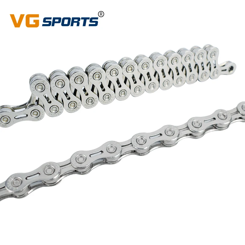 

VG sports Bicycle chain 9 speed half hollow bike chains 9S 116 links ultralight MTB mountain road bike variable speed boxed