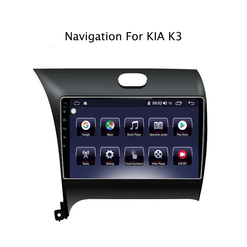 Clearance 9" Android 8.1 8 core 4G RAM 64G ROM GPS Navigation Car Radio For Kia K3 2013-2015,with Carplay/4G LTE 2