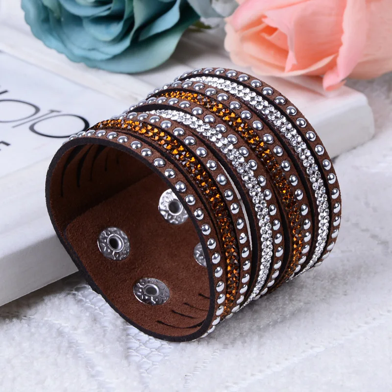 Кожаный фланелетовый браслет ювелирные изделия и аксессуары, модные ювелирные браслеты