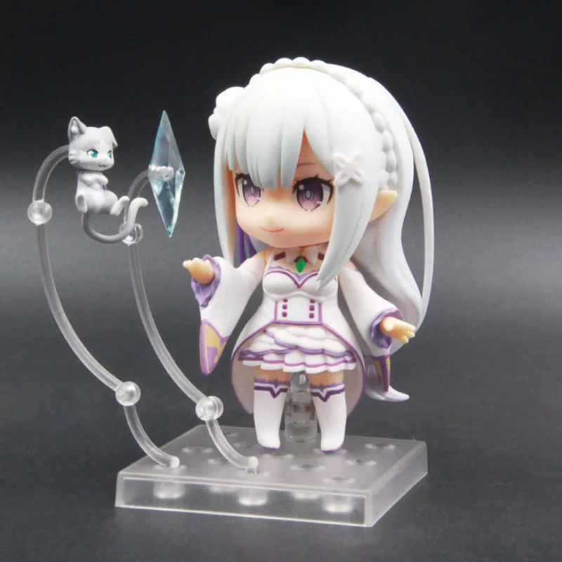 

Emilia Re Zero Q Version Action Figure Re:life In A Different World From Zero Toy Japanese Anime Figures Action Model Collection